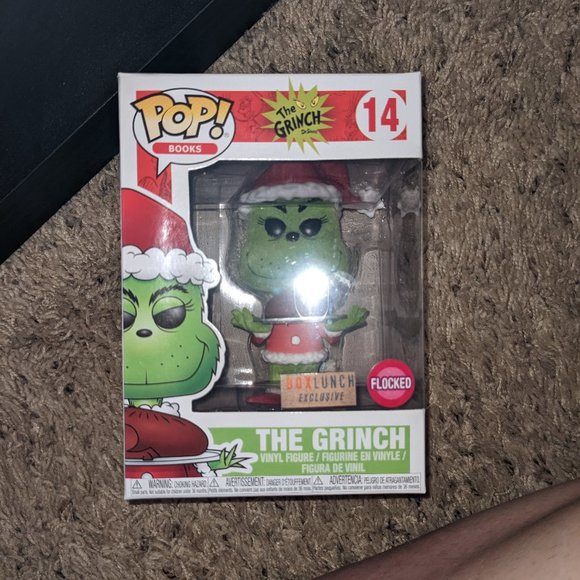 Funko Pop The Grinch Box Lunch Flocked